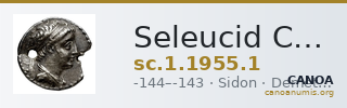 Seleucid Coins (part 2) 1955.1 — CANOA
