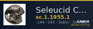 Seleucid Coins (part 2) 1955.1 — CANOA