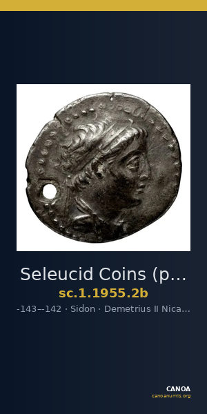 Seleucid Coins (part 2) 1955.2b — CANOA