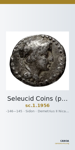 Seleucid Coins (part 2) 1956 — CANOA