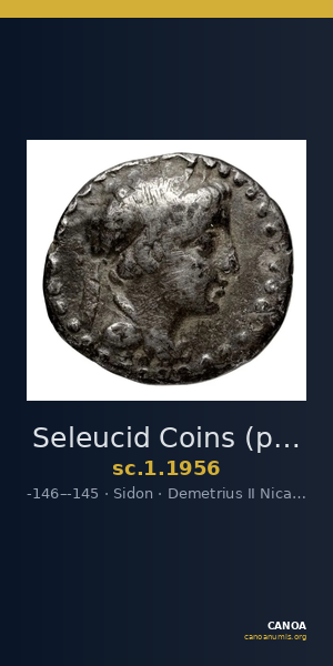 Seleucid Coins (part 2) 1956 — CANOA