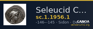 Seleucid Coins (part 2) 1956.1 — CANOA