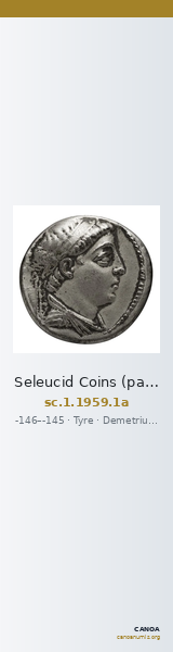Seleucid Coins (part 2) 1959.1a — CANOA