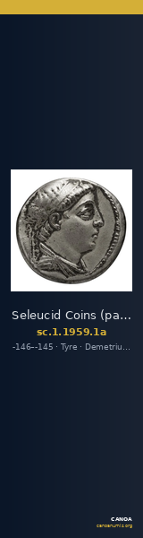 Seleucid Coins (part 2) 1959.1a — CANOA