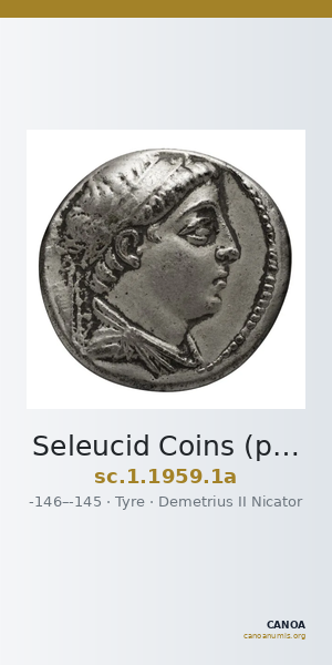 Seleucid Coins (part 2) 1959.1a — CANOA