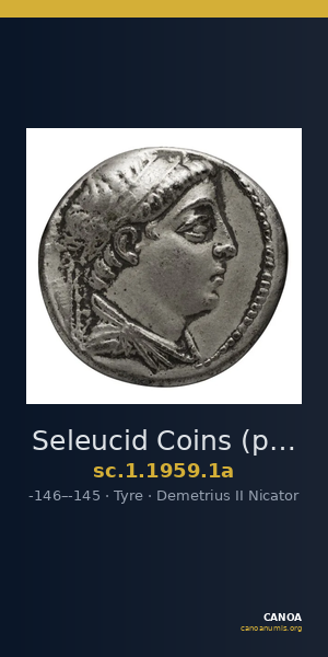Seleucid Coins (part 2) 1959.1a — CANOA