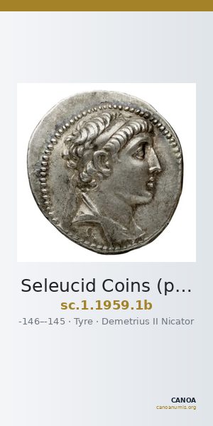 Seleucid Coins (part 2) 1959.1b — CANOA