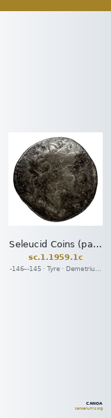 Seleucid Coins (part 2) 1959.1c — CANOA