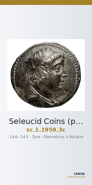 Seleucid Coins (part 2) 1959.3c — CANOA