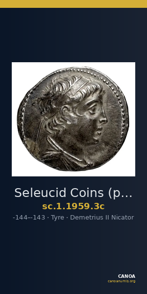 Seleucid Coins (part 2) 1959.3c — CANOA