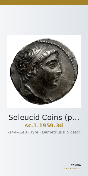 Seleucid Coins (part 2) 1959.3d — CANOA