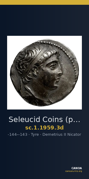 Seleucid Coins (part 2) 1959.3d — CANOA