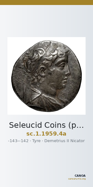 Seleucid Coins (part 2) 1959.4a — CANOA