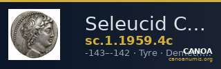 Seleucid Coins (part 2) 1959.4c — CANOA