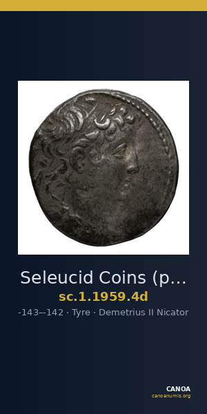 Seleucid Coins (part 2) 1959.4d — CANOA