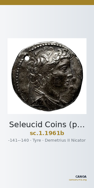 Seleucid Coins (part 2) 1961b — CANOA