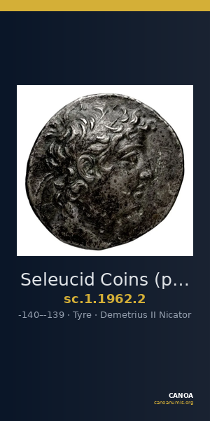 Seleucid Coins (part 2) 1962.2 — CANOA