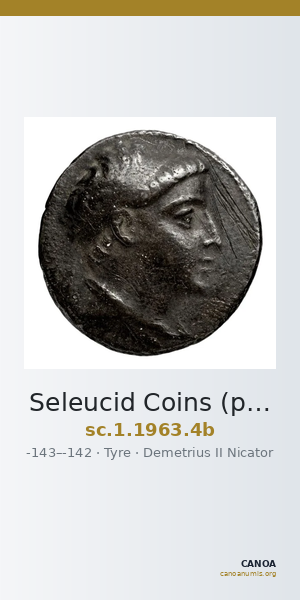 Seleucid Coins (part 2) 1963.4b — CANOA