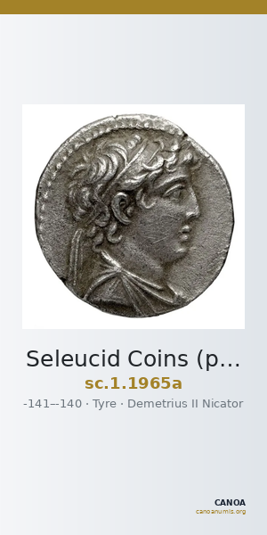 Seleucid Coins (part 2) 1965a — CANOA