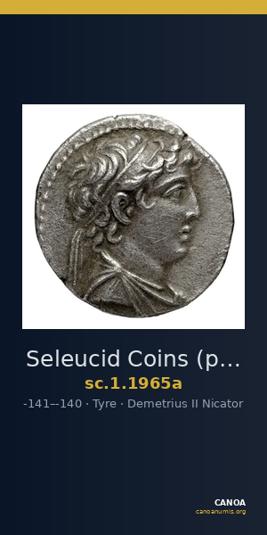 Seleucid Coins (part 2) 1965a — CANOA