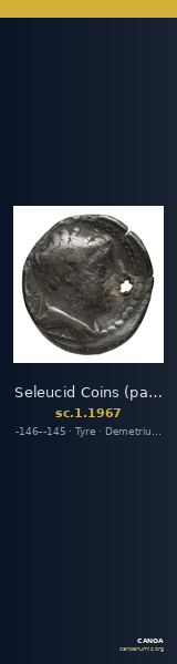 Seleucid Coins (part 2) 1967 — CANOA