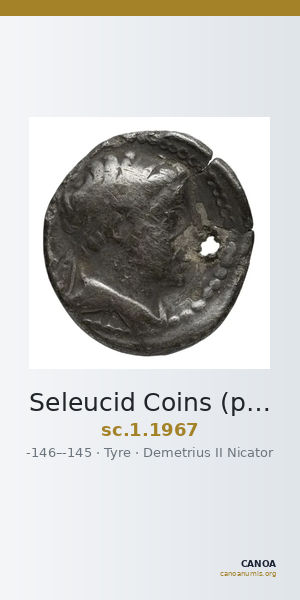 Seleucid Coins (part 2) 1967 — CANOA