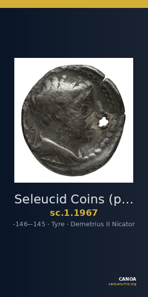 Seleucid Coins (part 2) 1967 — CANOA