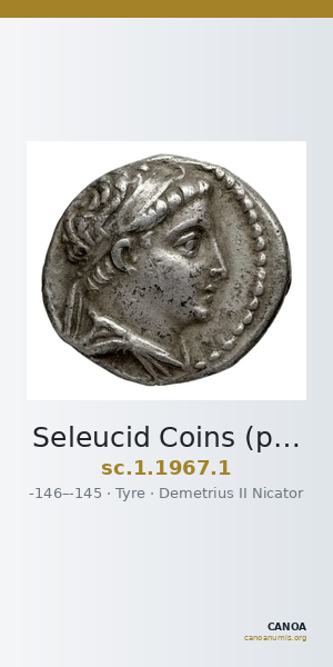 Seleucid Coins (part 2) 1967.1 — CANOA