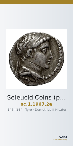 Seleucid Coins (part 2) 1967.2a — CANOA
