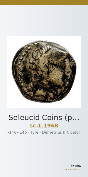 Seleucid Coins (part 2) 1968 — CANOA