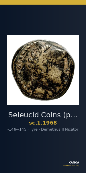 Seleucid Coins (part 2) 1968 — CANOA