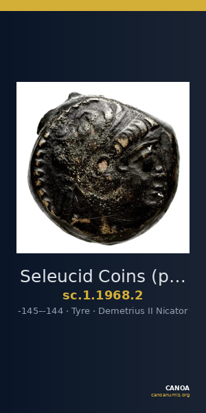 Seleucid Coins (part 2) 1968.2 — CANOA
