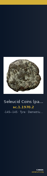Seleucid Coins (part 2) 1970.2 — CANOA