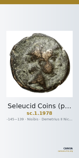 Seleucid Coins (part 2) 1978 — CANOA