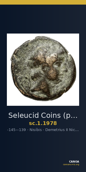 Seleucid Coins (part 2) 1978 — CANOA