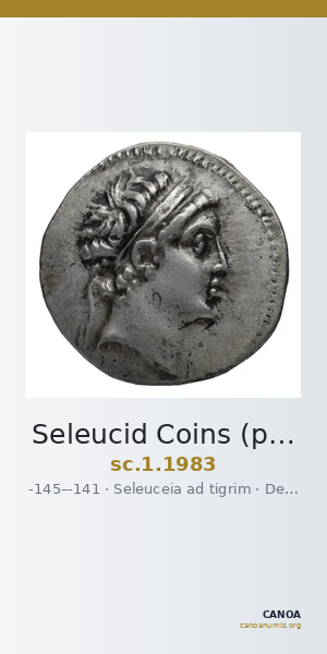 Seleucid Coins (part 2) 1983 — CANOA