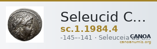 Seleucid Coins (part 2) 1984.4 — CANOA