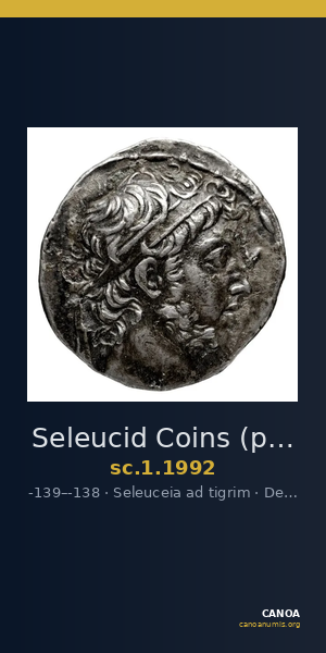 Seleucid Coins (part 2) 1992 — CANOA