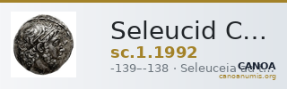 Seleucid Coins (part 2) 1992 — CANOA