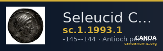 Seleucid Coins (part 2) 1993.1 — CANOA