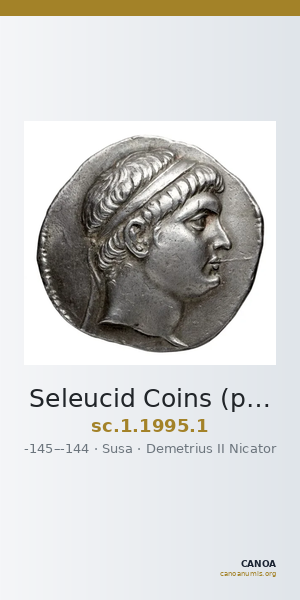 Seleucid Coins (part 2) 1995.1 — CANOA