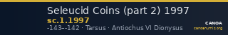 Seleucid Coins (part 2) 1997 — CANOA