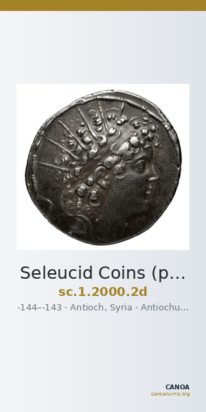 Seleucid Coins (part 2) 2000.2d — CANOA