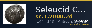 Seleucid Coins (part 2) 2000.2d — CANOA