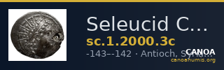 Seleucid Coins (part 2) 2000.3c — CANOA
