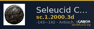 Seleucid Coins (part 2) 2000.3d — CANOA