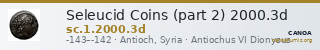 Seleucid Coins (part 2) 2000.3d — CANOA