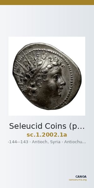 Seleucid Coins (part 2) 2002.1a — CANOA