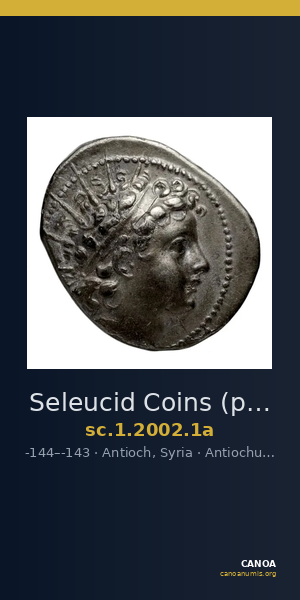 Seleucid Coins (part 2) 2002.1a — CANOA