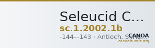 Seleucid Coins (part 2) 2002.1b — CANOA